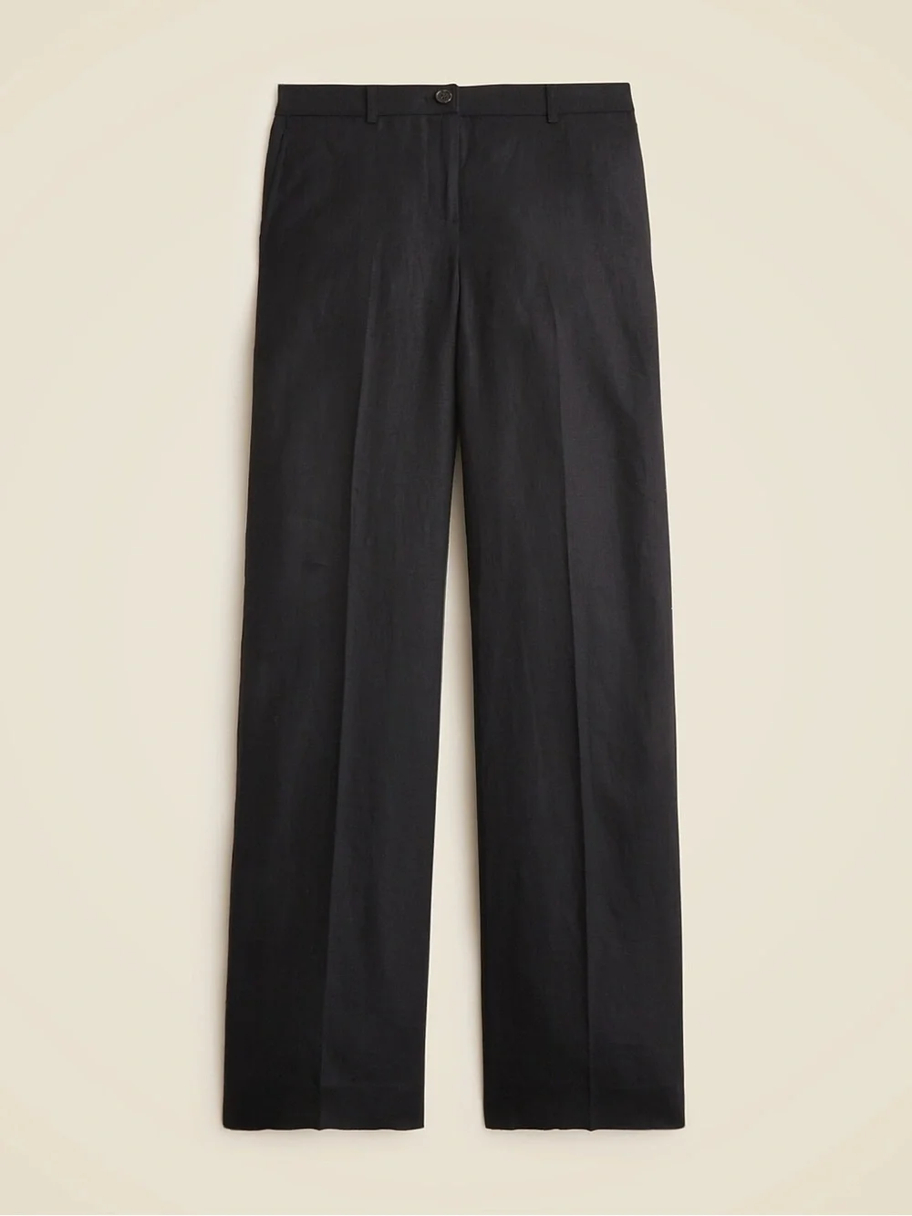 NWT J.Crew Harbor pant in linen size large color black